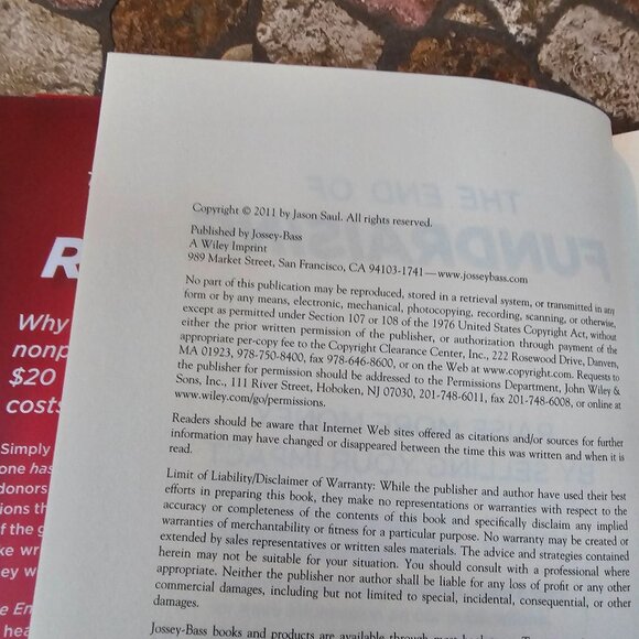 The End Of Fundraising By Jason Saul Hardcover Book - Picture 4 of 10
